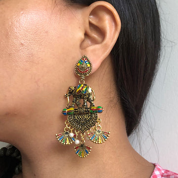 Trippy Elephant Earrings